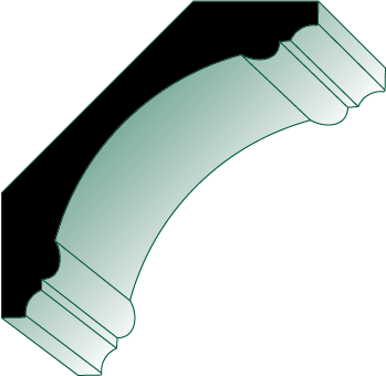 DCR558 18' Poplar Designer's Series Crown/Cove Molding