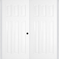 MMI TWIN/DOUBLE CRAFTSMAN 6 PANEL 6'0" X 6'8" FIBERGLASS SMOOTH EXTERIOR PREHUNG DOOR 400