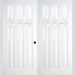MMI TWIN/DOUBLE CRAFTSMAN 6 PANEL WITH SHELF 6'0" X 6'8" FIBERGLASS SMOOTH EXTERIOR PREHUNG DOOR 400 SHELF