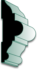 ES7 16' Primed Pine Or Primed MDF Chair Rail Molding
