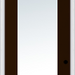 MMI 3/4 Lite 2 Panel 3'0" X 8'0" Fiberglass Oak Clear Glass Finger Jointed Primed Exterior Prehung Door 147
