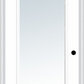 MMI Full Lite 6'8" Builders Classic Clear Glass Finger Jointed Primed Exterior Prehung Door 59