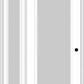 MMI Full Lite 3'0" X 6'8" Textured/Privacy Fiberglass Smooth Exterior Prehung Door With 1 Full Lite Textured/Privacy Glass Sidelight 686