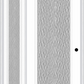 MMI Full Lite 3'0" X 6'8" Textured/Privacy Fiberglass Smooth Exterior Prehung Door With 1 Full Lite Textured/Privacy Glass Sidelight 686