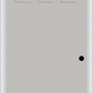 MMI 3 Lite Vertical 6'8" Fiberglass Smooth Clear Or Frosted Glass Exterior Prehung Door 842V3