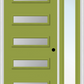 MMI 5 Lite 3'0" X 6'8" Fiberglass Smooth Clear Or Frosted Glass Exterior Prehung Door With 1 Craftsman Full Lite Low-E Sidelight 842H5