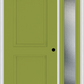 MMI 2 Panel Arch 3'0" X 6'8" Fiberglass Smooth Exterior Prehung Door With 1 Full Lite Clear Or Privacy/Textured Glass Sidelight 22