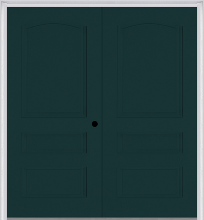 MMI TWIN/DOUBLE 3 PANEL 6'0" X 6'8" FIBERGLASS SMOOTH EXTERIOR PREHUNG DOOR 31