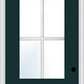 MMI 3/4 Lite 1 Panel Direct Glazed 3'0" X 8'0" Fiberglass Smooth Pro Clear Glass Finger Jointed Primed Exterior Prehung Door