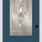 MMI 3/4 Lite 1 Panel 3'0" X 6'8" Fiberglass Smooth Heirlooms Brass Or Heirlooms Satin Nickel Decorative Glass Exterior Prehung Door 608