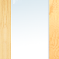 MMI 1 Lite Clear/Frosted 6'8" X 1-3/8 Primed Pine Or Pine Ovolo Tempered Glass Interior French Door