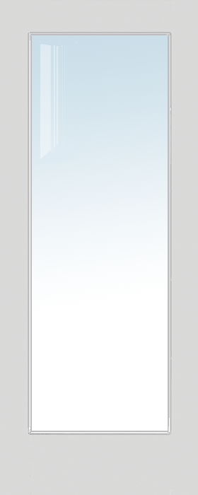 MMI 1 Lite Clear/Frosted 6'8" X 1-3/8 Primed Pine Or Pine Ovolo Tempered Glass Interior French Door