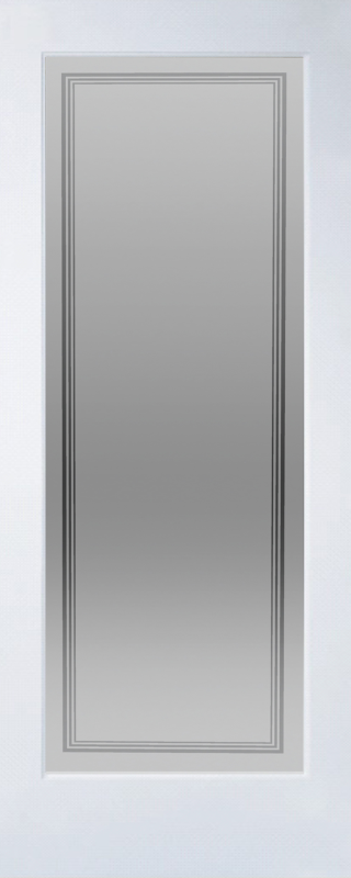 MMI 1 LITE HAMILTON 6'8" X 1-3/8 OVOLO STICKING PRIMED FRAME TEMPERED GLASS INTERIOR FRENCH DOOR