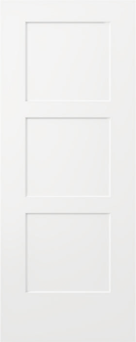 JELDWEN Molded Birkdale 6'8 X 1-3/8 Craftsman Sticking 3 Flat Panel Smooth Surface Hollow/Solid Interior Door