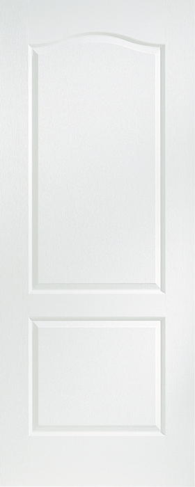 JELDWEN Molded Camden 6'8 X 1-3/8 Cove And Bead Sticking 2 Panel Arch Top Grained Surface Hollow/Solid Interior Door