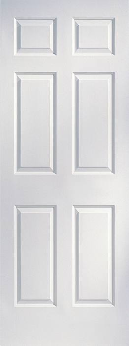 JELDWEN Molded Colonist 6'8 X 1-3/8 Cove And Bead Sticking 6 Panel Grained Surface Hollow/Solid Interior Door