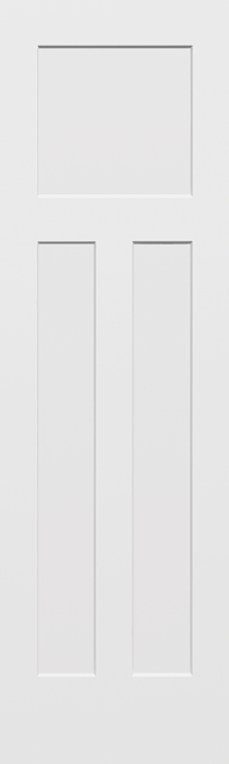 JELDWEN Molded Craftsman 6'8 X 1-3/8 Craftsman Sticking 3 Flat Panel Smooth Surface Hollow/Solid Interior Door