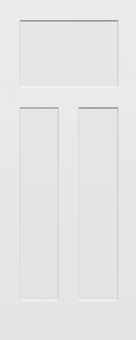 JELDWEN Molded Craftsman 6'8 X 1-3/8 Craftsman Sticking 3 Flat Panel Smooth Surface Hollow/Solid Interior Door