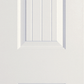 JELDWEN Molded Santa Fe 6'8 X 1-3/8 Ovolo Sticking 2 Panel Arch Top Planked Smooth Surface Hollow/Solid Interior Door