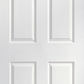 JELDWEN Molded Smooth Colonist 6'8 X 1-3/8 Cove And Bead Sticking 6 Panel Smooth Surface Hollow/Solid Interior Door