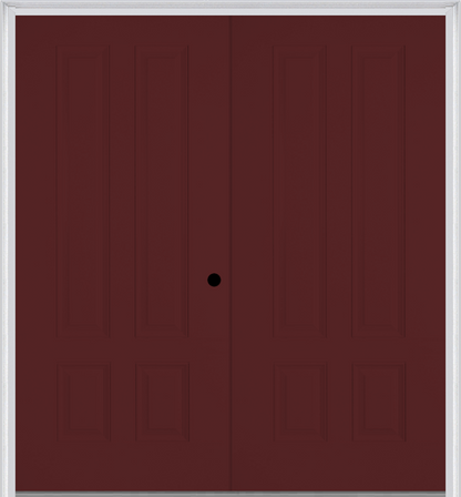 MMI TWIN/DOUBLE LONGTOP 4 PANEL 6'8" FIBERGLASS SMOOTH EXTERIOR PREHUNG DOOR 140