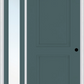 MMI 2 Panel Arch 3'0" X 6'8" Fiberglass Smooth Exterior Prehung Door With 1 Full Lite Clear Or Privacy/Textured Glass Sidelight 22