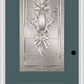 MMI 3/4 Lite 1 Panel 3'0" X 6'8" Fiberglass Smooth Heirlooms Brass Or Heirlooms Satin Nickel Decorative Glass Exterior Prehung Door 608