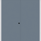 MMI TWIN/DOUBLE FLUSH 6'8" FIBERGLASS SMOOTH EXTERIOR PREHUNG DOOR 1