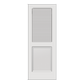 REEB 6'8 X 1-3/8 Top Louver Bottom Panel Plantation Primed Interior Door PR732W