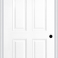 MMI TRUE 4 PANEL 6'8" FIBERGLASS SMOOTH EXTERIOR PREHUNG DOOR 40