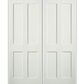 REEB Twin/Double 6'8 X 1-3/8 2 Long Panels Over 2 Short Panels Primed Flat Ovolo Sticking Interior Prehung Door PR8044