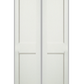 REEB Twin/Double 6'8 X 1-3/8 Or 1-3/4 2 Panel Primed Flat Ovolo Sticking Interior Prehung Door PR8082