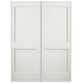REEB Twin/Double 6'8 X 1-3/8 Or 1-3/4 2 Panel Primed Flat Shaker Sticking Interior Prehung Door PR8782