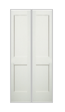 REEB Twin/Double 6'8 X 1-3/8 Or 1-3/4 2 Panel Primed Flat Shaker Sticking Interior Prehung Door PR8782