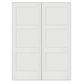 REEB Twin/Double 6'8 X 1-3/8 Or 1-3/4 3 Panel Equal Primed Flat Shaker Sticking Interior Prehung Door PR8730
