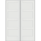 REEB Twin/Double 7'0 X 1-3/8 4 Panel Equal Primed Flat Shaker Sticking Interior Prehung Door PR8740