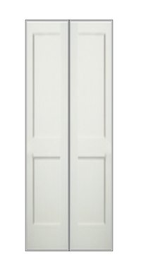 REEB Twin/Double 8'0 X 1-3/8 Or 1-3/4 2 Panel Primed Flat Ovolo Sticking Interior Prehung Door PR8082