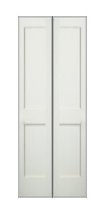 REEB Twin/Double 8'0 X 1-3/8 Or 1-3/4 2 Panel Primed Flat Shaker Sticking Interior Prehung Door PR8782