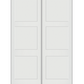 REEB Twin/Double 8'0 X 1-3/8 Or 1-3/4 3 Panel Equal Primed Flat Shaker Sticking Interior Prehung DoorPR8730
