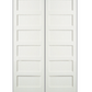 REEB Twin/Double 8'0 X 1-3/8 6 Panel Equal Primed Flat Ovolo Sticking Interior Prehung Door PR8055