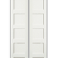 REEB Twin/Double 8'0 X 1-3/8 6 Panel Equal Primed Flat Shaker Sticking Interior Prehung Door PR8755