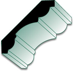 UC31 16' Primed MDF Crown/Cove Molding
