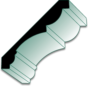 UC41 16' Primed MDF Crown/Cove Molding