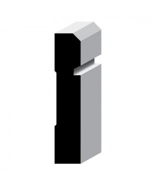 MCC312 (Similar To BG312) 16' Primed Pine Or Primed MDF Groove Casing Molding