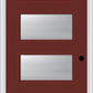 MMI 4 Lite 6'8" Fiberglass Smooth Clear Or Frosted Glass Exterior Prehung Door 651H4