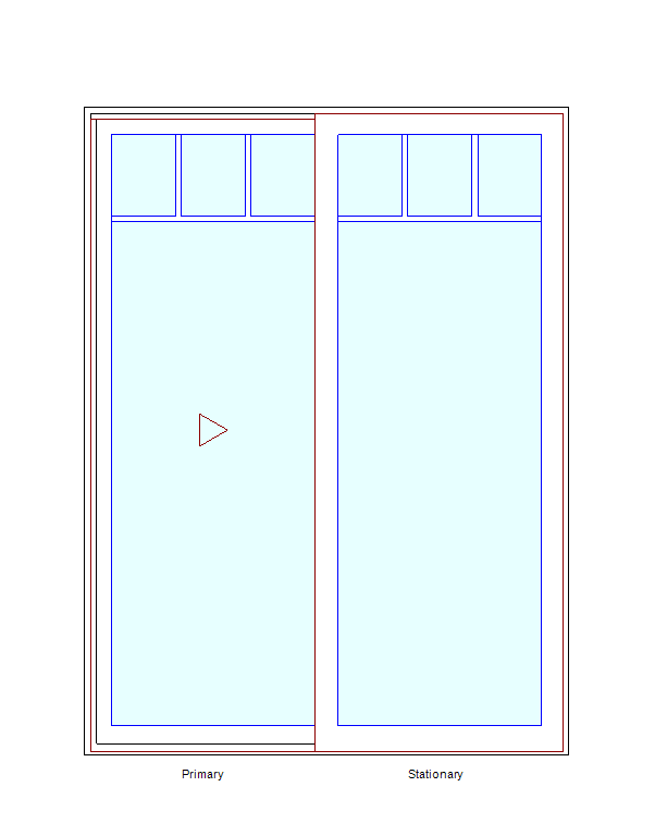 MARVIN Essential 5'0" X 6'8" Frame Size: 59½" X 79½" Ultrex Fiberglass Interior And Exterior Sliding/Gliding Clear Tempered Low-E2 With Argon Glass 2 Panel Patio Door Grilles/Screen Options CN 5068
