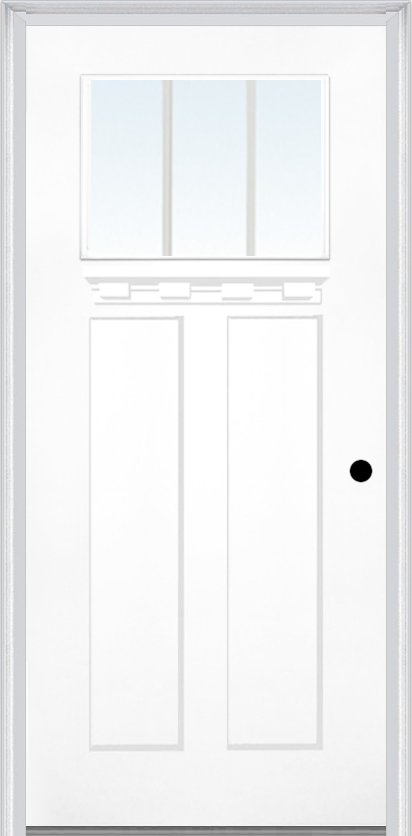 MMI Craftsman 2 Panel Shaker With Shelf 3'0