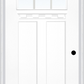 MMI Craftsman 2 Panel Shaker With Shelf 3'0" X 6'8" Fiberglass Smooth Clear Or SDL Low-E Glass Finger Jointed Primed Exterior Prehung Door 866, 867SDL, Or 868SDL