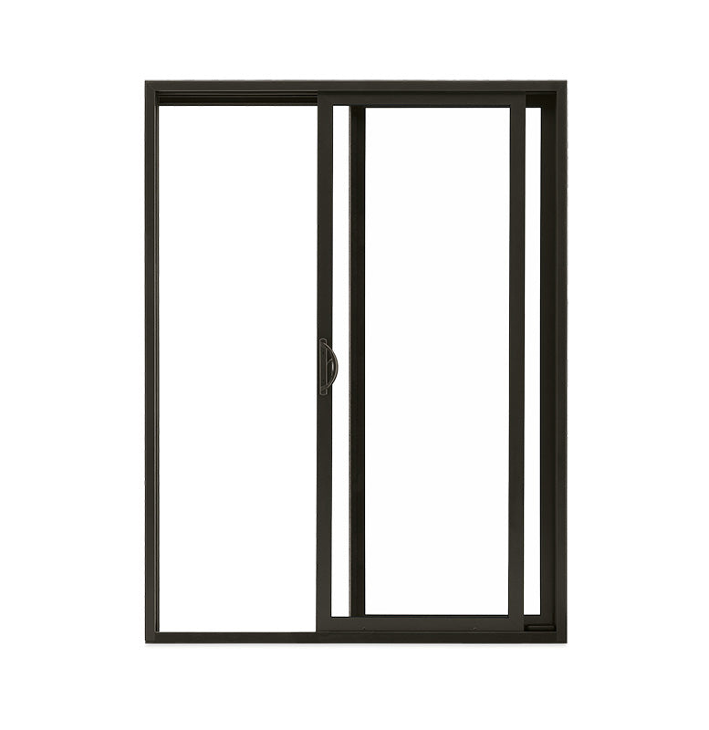 MARVIN Essential 8'0" X 6'8" Frame Size 95½" X 79½" Ultrex Fiberglass Interior And Exterior Sliding/Gliding Clear Tempered Low-E2 With Argon Glass 2 Panel Patio Door Grilles/Screen Options CN 8068
