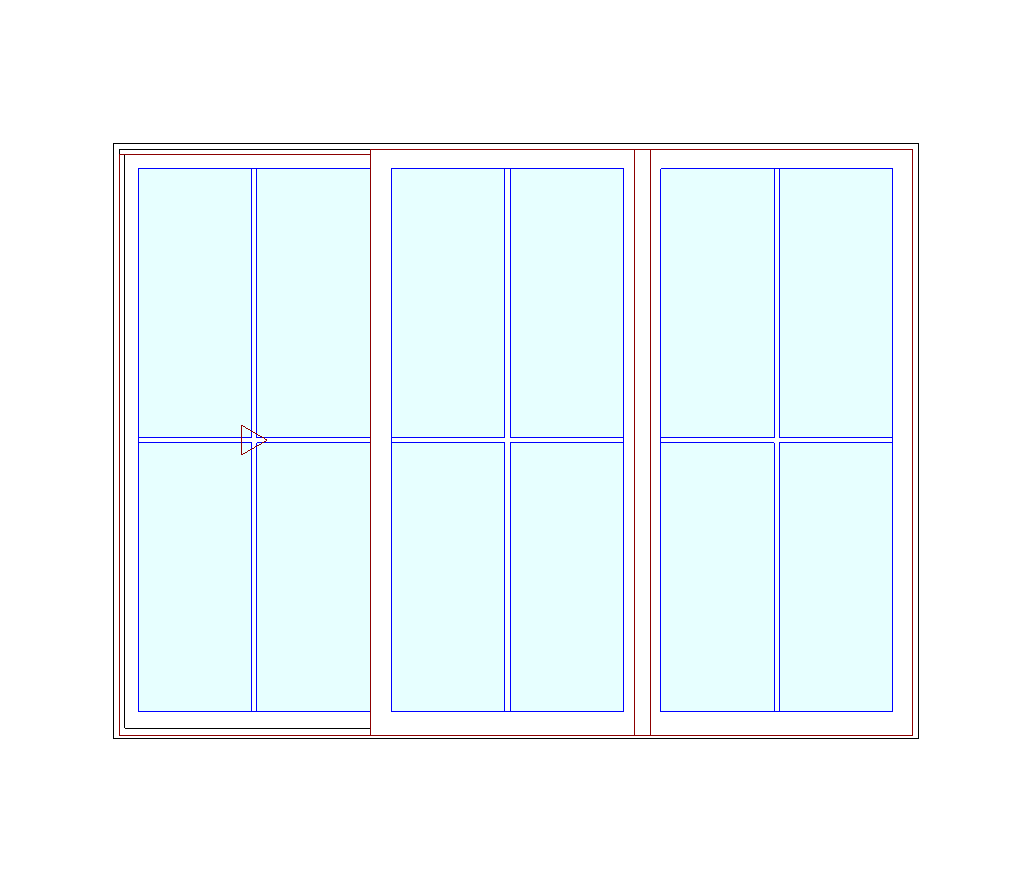 MARVIN Essential 9'0" X 6'8" Frame Size 107½" X 79½" Ultrex Fiberglass Interior And Exterior Sliding/Gliding Clear Tempered Low-E2 With Argon Glass 3 Panel Patio Door Grilles/Screen Options CN 9068